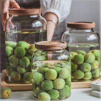 Glass storage bottle